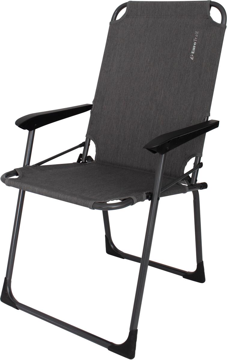 Klappstol Nova Padula aluminium antrasitt forfra