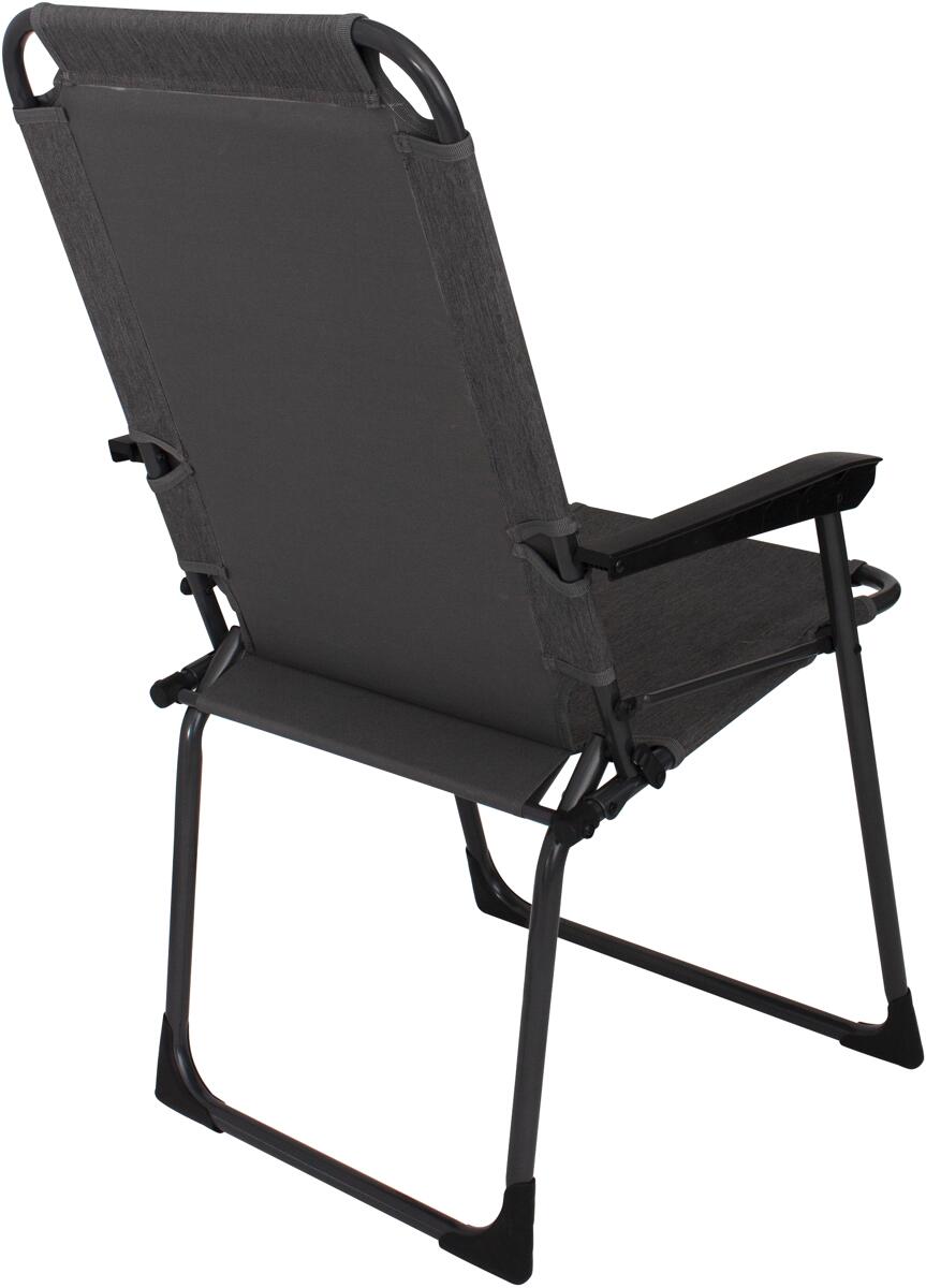Klappstol Nova Padula aluminium antrasitt bakside