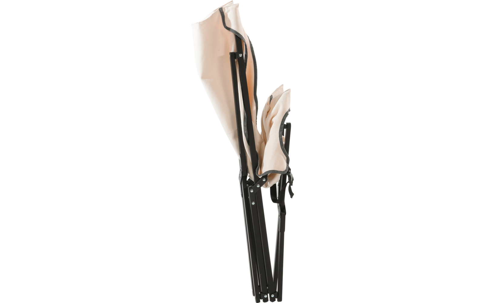 Klappstol Rune butterfly beige montert på campingplass