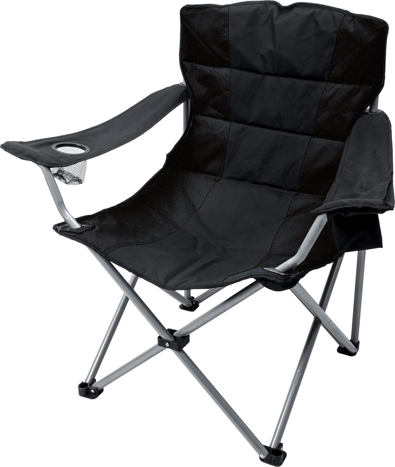 Klappstol Travelchair Holiday polstret 150 kg stål svart forfra