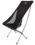 Klappstol York aluminium 1,4 kg svart forfra