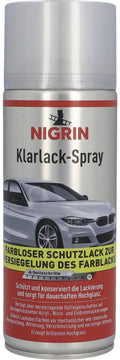 Klarlakk spray 400 ml fargeløs forseglingslakk - Nigrin forfra