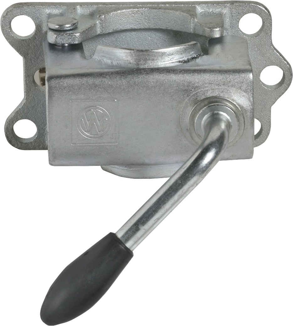 Klemmeholder for støtteben Ø 48 mm galvanisert - AL-KO front