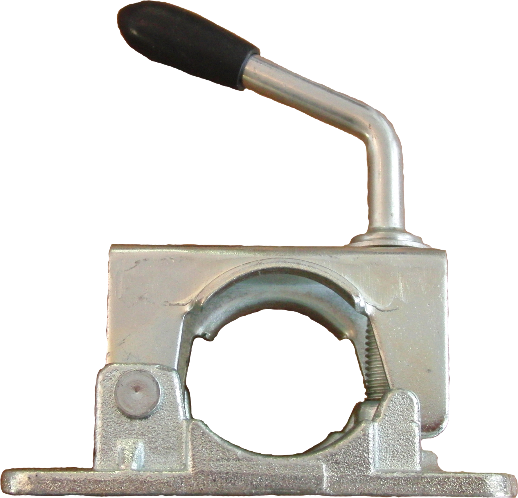 Klemmeholder for campingvogn og tilhenger 48 mm med spindel forfra