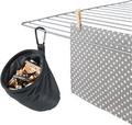 Klesklypepose i polyester med karabinkrok 17x11x15 cm - Metaltex forfra