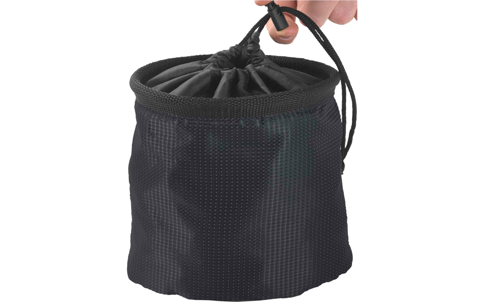 Detalj av karabinkrok på klesklypepose polyester Metaltex