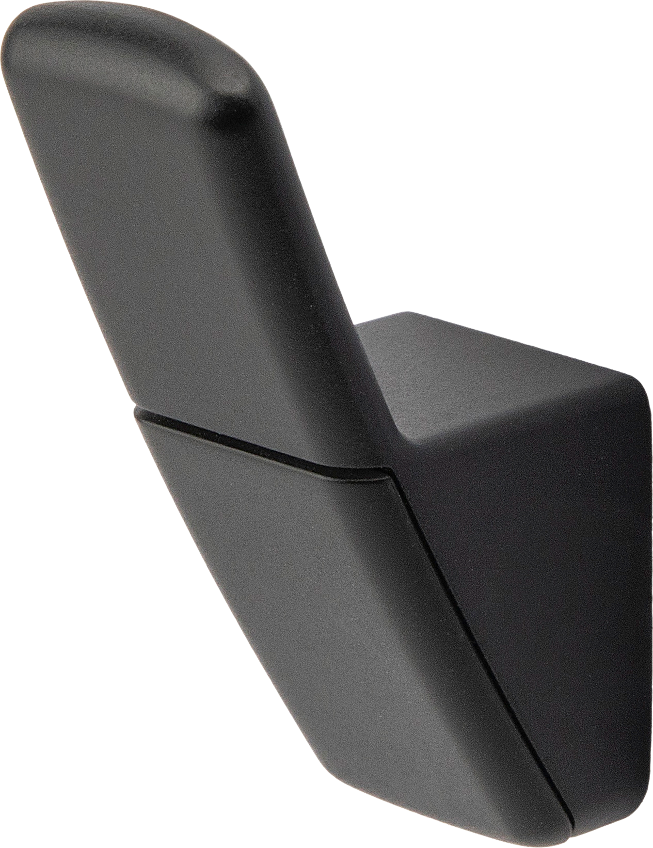 Kleskrok ferdigmontert svart matt metall/plast - Confurn forfra