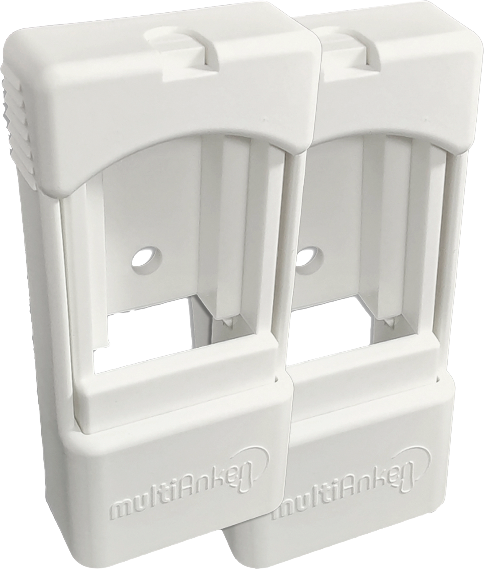 Klips 2-pack for tørkestativ til sugekopper hvit - MultiAnker for montering