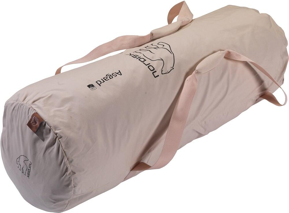 Klokketelt Asgard 12.6 bomull/polyester montert i natur