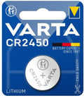 Knappecellebatteri CR2450 litium 3V 24,5 mm - VARTA for små elektroniske enheter
