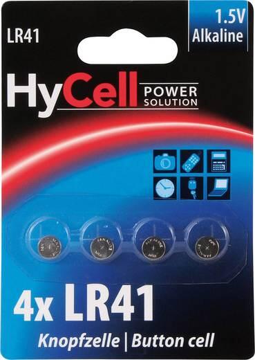 Knappecellebatteri LR41 AG3 4-pakning - HyCell for små enheter