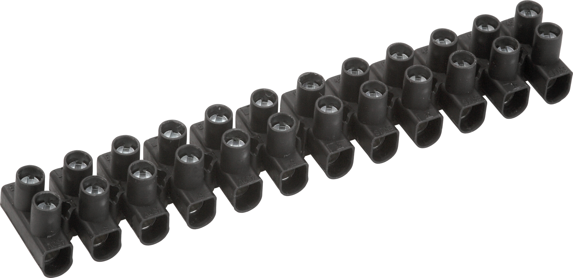 Koblingsklemme 2 x 6-polig 1,5-6 mm² 10 stk - SWG for elektriske koblinger