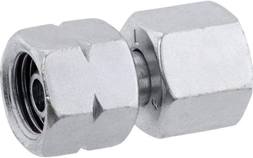 Koblingsstykke 1/4" x RST 8mm for gassrør - GOK forfra