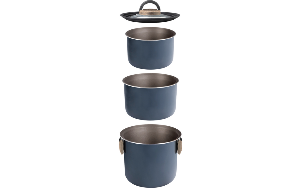 Kokekarsett Torralta 9 deler resirkulert aluminium Ø20 cm - Brunner