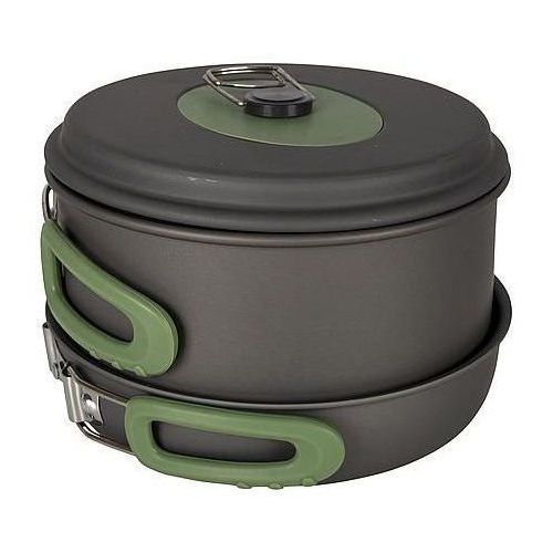 Kokekarssett Explorer 3-delt eloksert aluminium fra Bo-Camp sett forfra