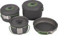 Kokekarssett Explorer 4-delt eloksert aluminium - Bo-Camp forfra