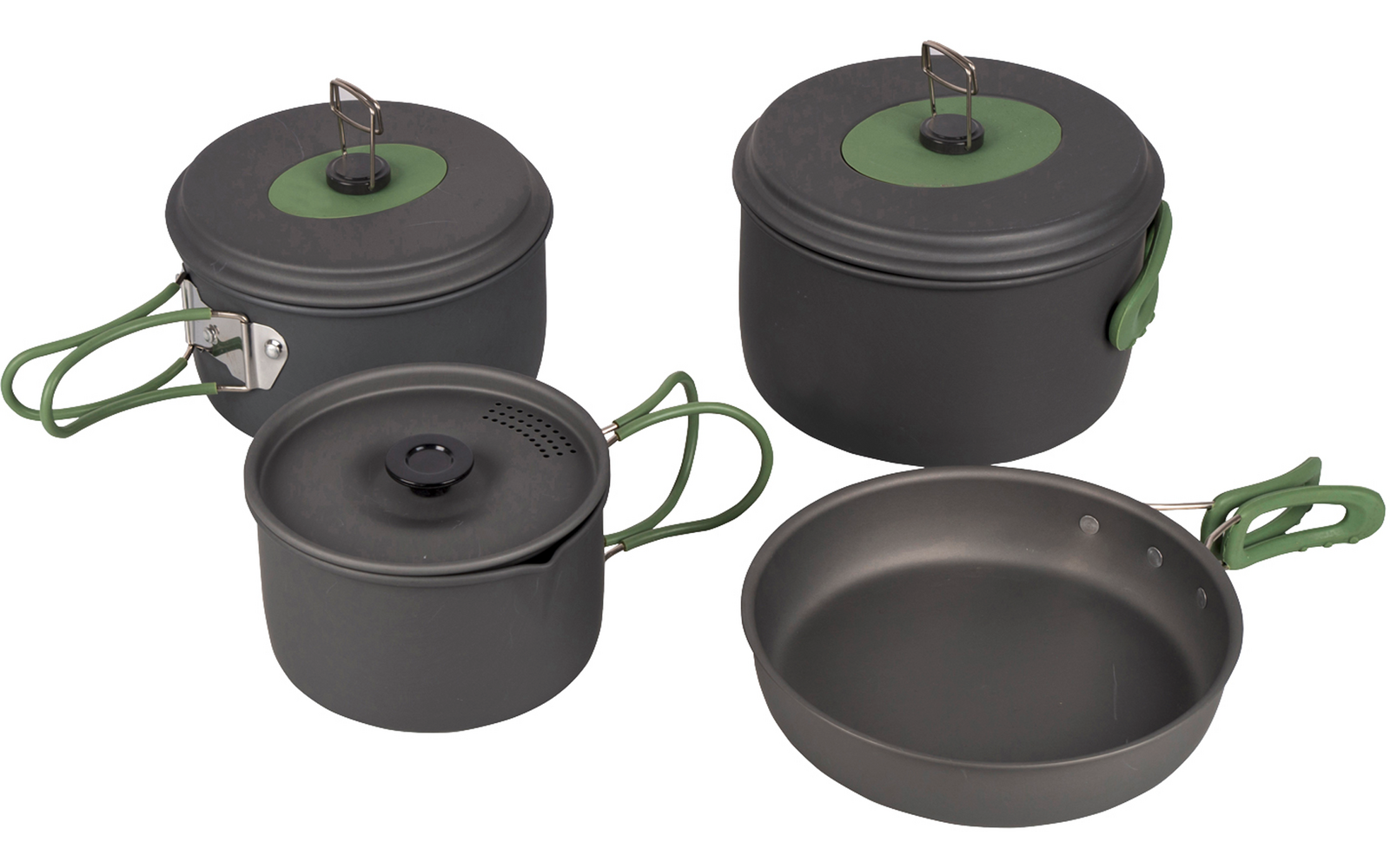 Kokekarssett Explorer 4-delt eloksert aluminium - Bo-Camp