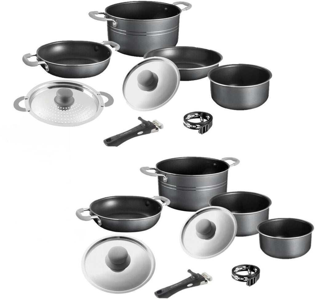 Kokekarssett Flavor i aluminium med belegg forfra
