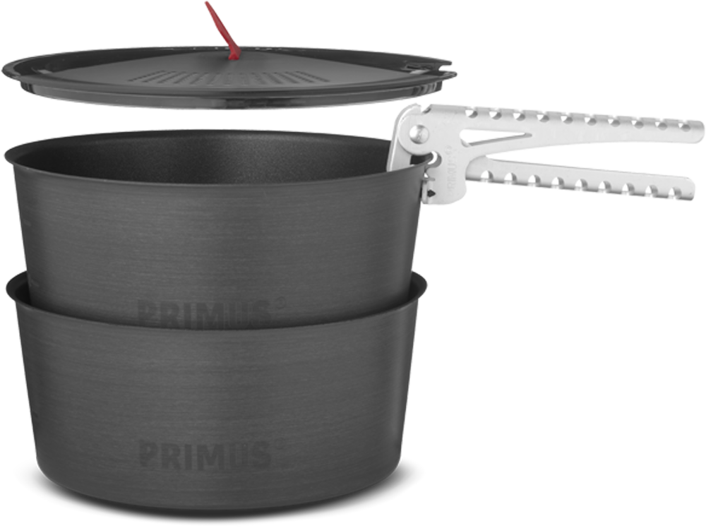 Kokekarssett LiTech 4-deler hardanodisert aluminium 1,3 l forfra