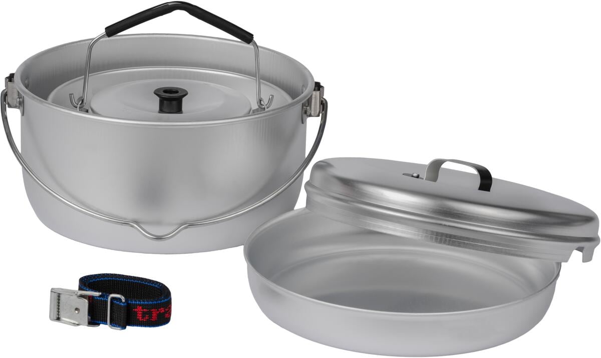 Kokekartsett 24 aluminium 6-deler med kjele bakside
