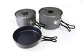 Kokekartsett 3-delers hardanodisert aluminium 4-5 pers 807 g - Origin Outdoors forfra