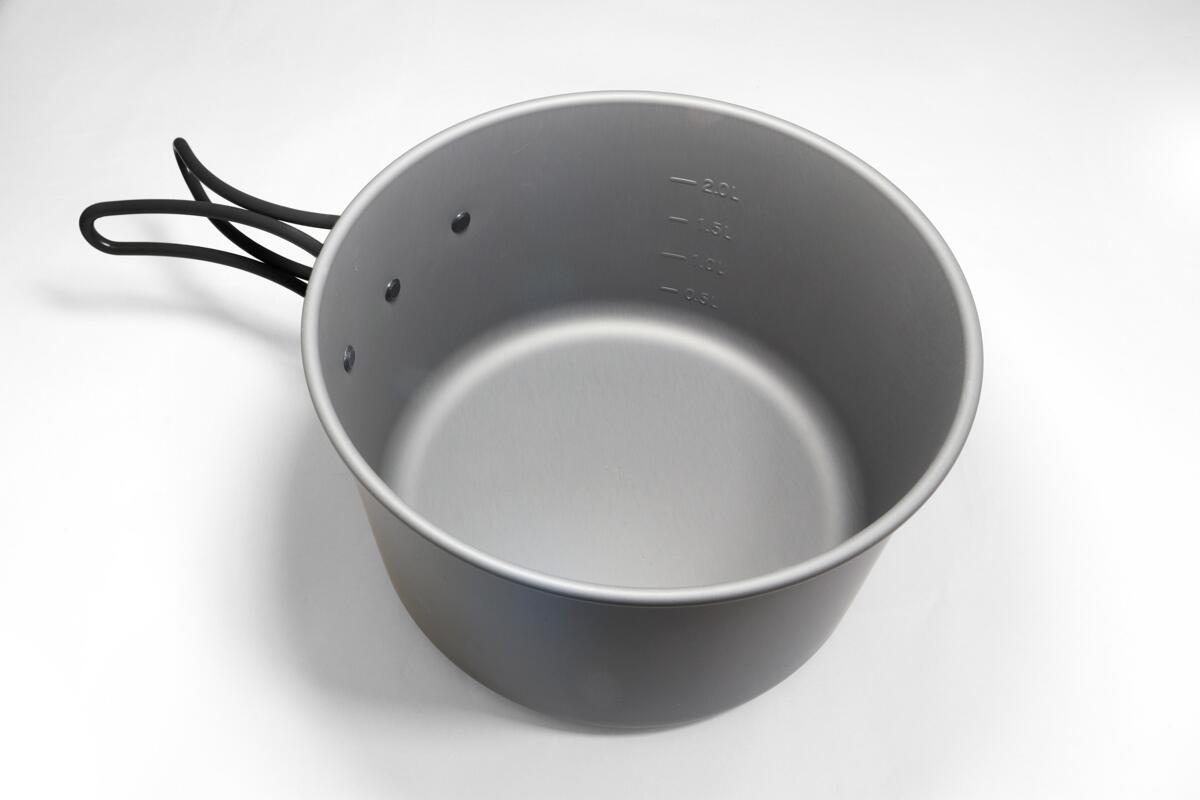 Detaljbilde av håndtak på Kokekartsett 3-delers hardanodisert aluminium 4-5 pers 807 g - Origin Outdoors