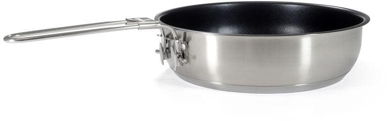 Kokekartsett 3-delers rustfritt stål med non-stick panne komplett sett