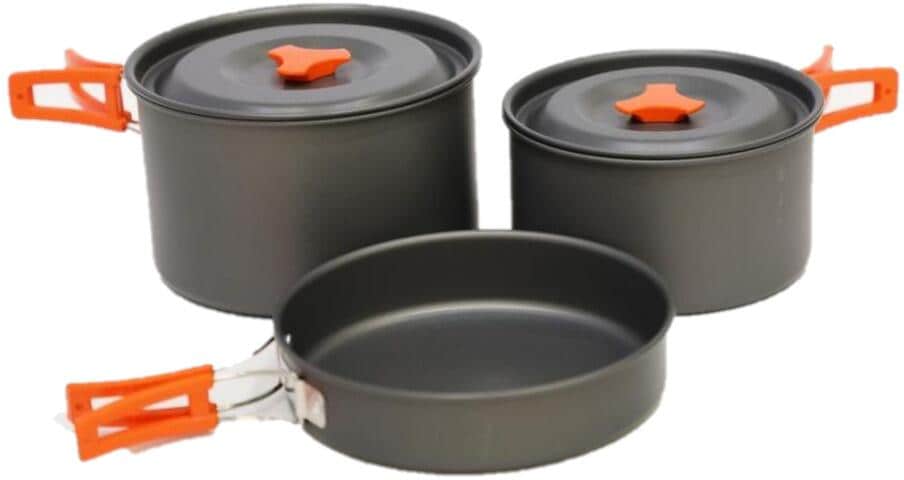Kokekartsett 4 personer hardanodisert aluminium - Vango forfra
