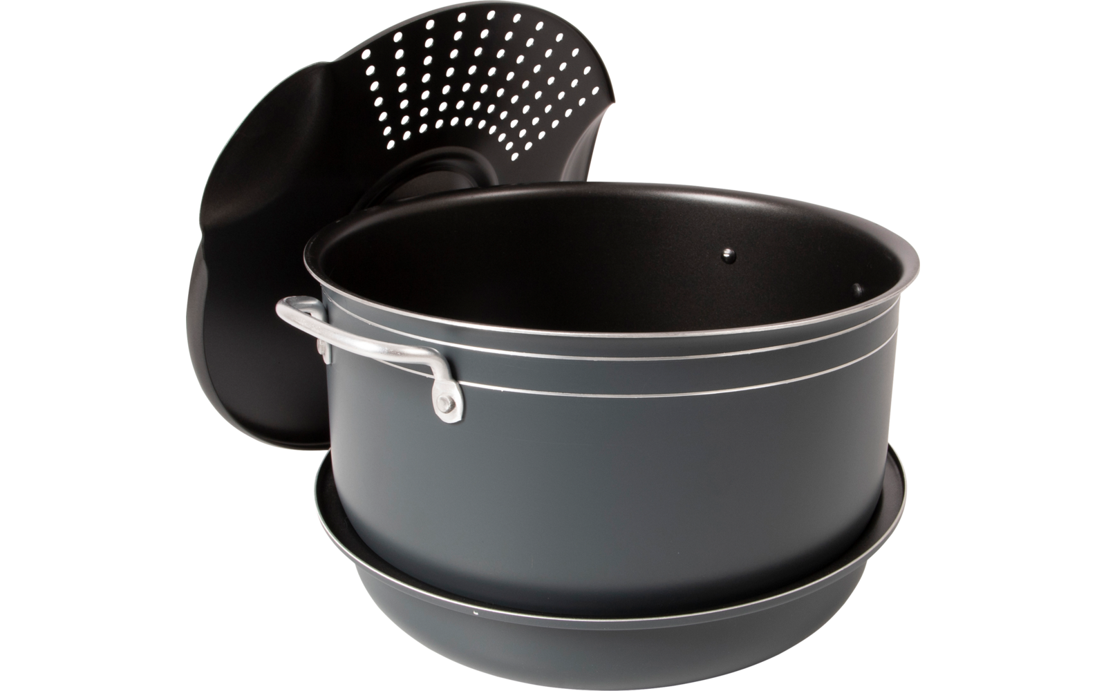 Kokekartsett 7 deler aluminium med non-stick belegg - Bo-Camp kokekar i bruk