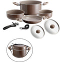 Kokekartsett Chocolate aluminium med antihaftbelegg fra Brunner