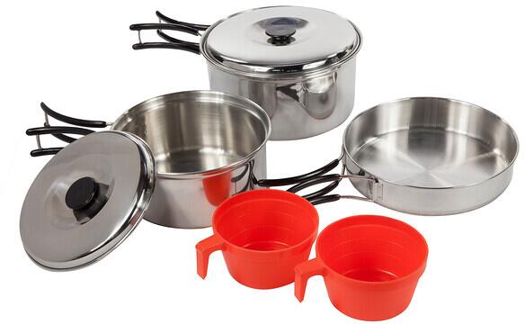 Kokekartsett Compact 8-deler rustfritt stål 1/1,6 l - Regatta forfra