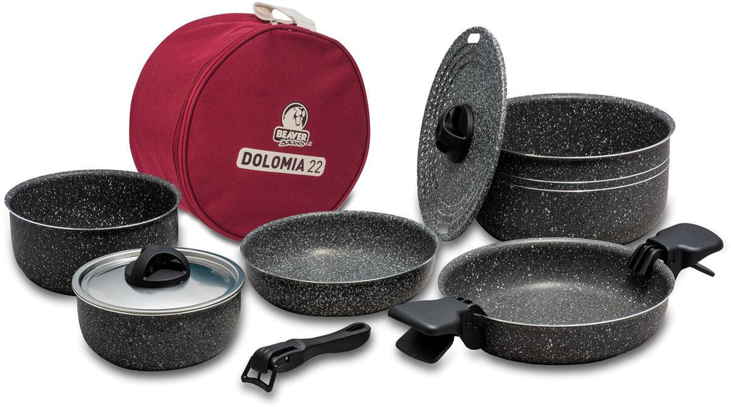 Kokekartsett Dolomia 22 Plus 10 deler bakside