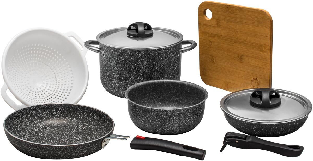 Kokekartsett Modula 20 10-deler for 3 personer - Beaver Brand forfra