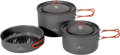 Kokekartsett Basecamp Pro Ceramic XL 3 deler aluminium - Robens forfra