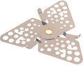 Kokerbase Trillium i aluminium og messing 12,7 cm fra MSR, med fokus på detalj og materiale