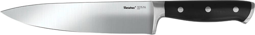 Kokkekniv Magnifica Line rustfritt stål 34 cm - Metaltex forfra