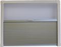 Kombiplisségardin REMIbase II trinnløs 500x450 mm krem front