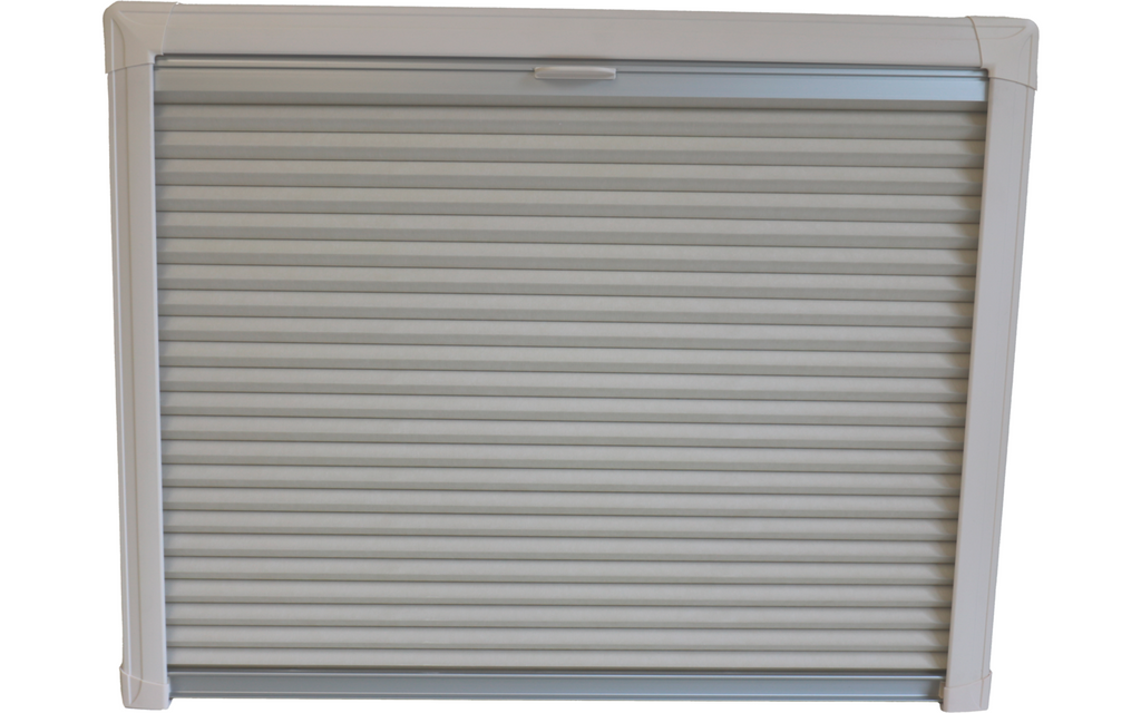 Kombiplisségardin REMIbase II trinnløs 500x450 mm krem montert