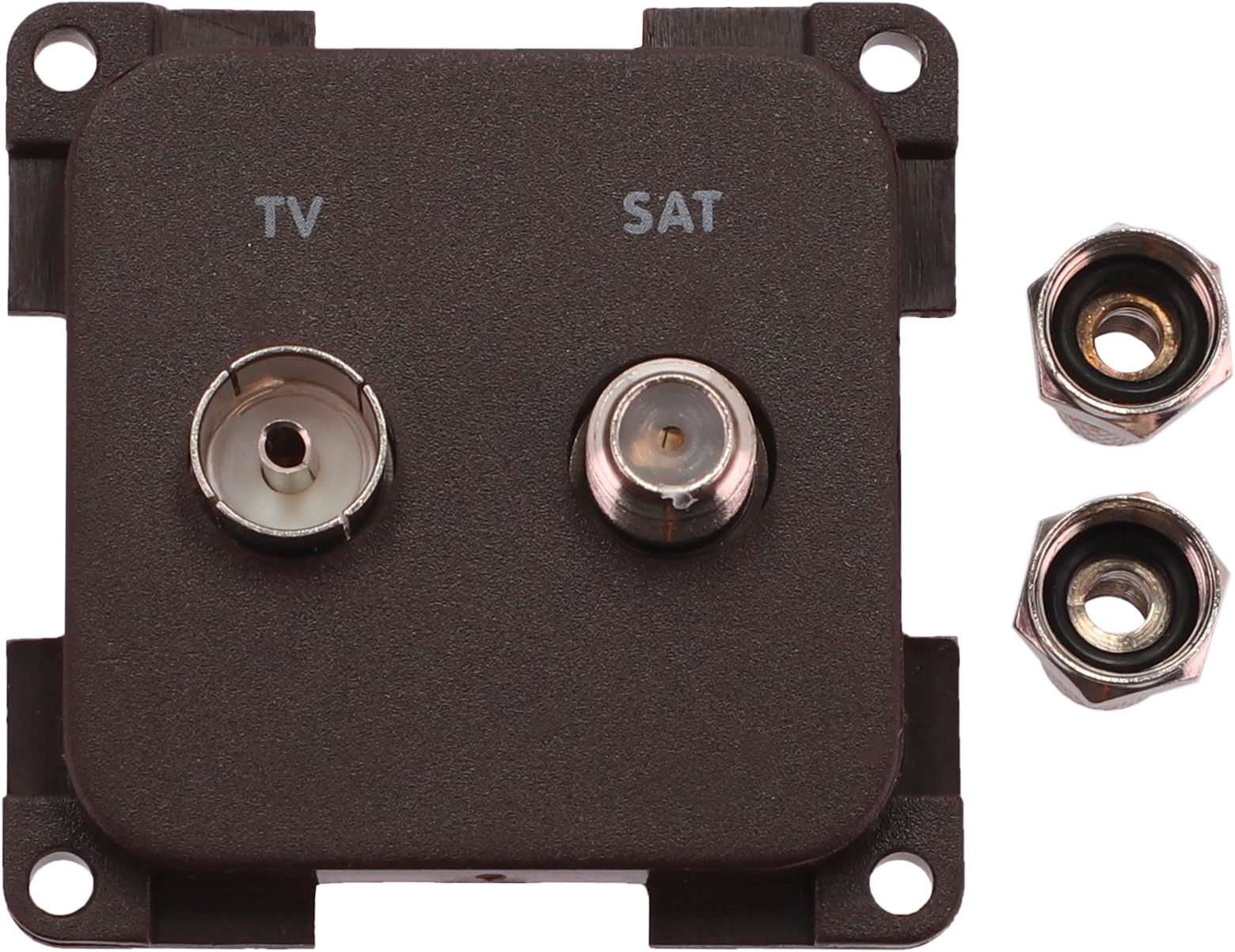 Kombistikkontakt TV med SAT lysegrå System 10.000 fra Inprojal