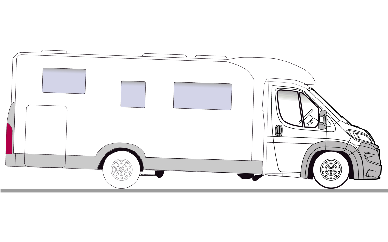 Bakside av Komfortfjærben ProShock for Fiat Ducato X250 X290 Heavy