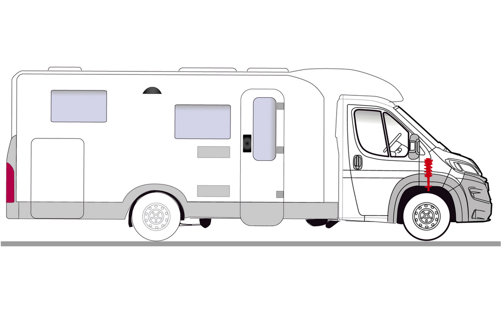 Detaljbilde av Komfortfjærben ProShock for Fiat Ducato X250 X290 Heavy