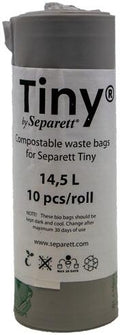 Kompostbare avfallsposer for Tiny separasjonstoalett forfra