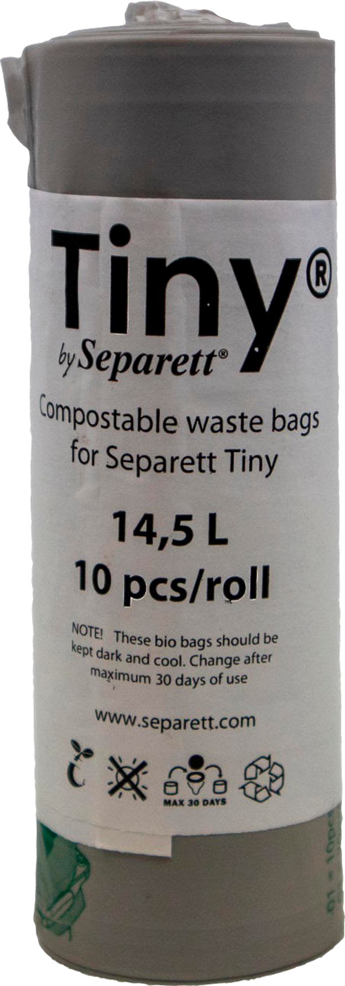 Komposterbare avfallsposer for Separett Tiny 14,5 l, 10 stk for miljøvennlig avfallshåndtering
