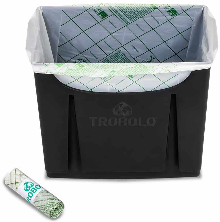 Komposterbare toalettposer små for 6,5l beholder TROBOLO detalj