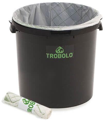 Komposterbare toalettposer store 11/22l, 10-pack - TROBOLO nærbilde av materiale