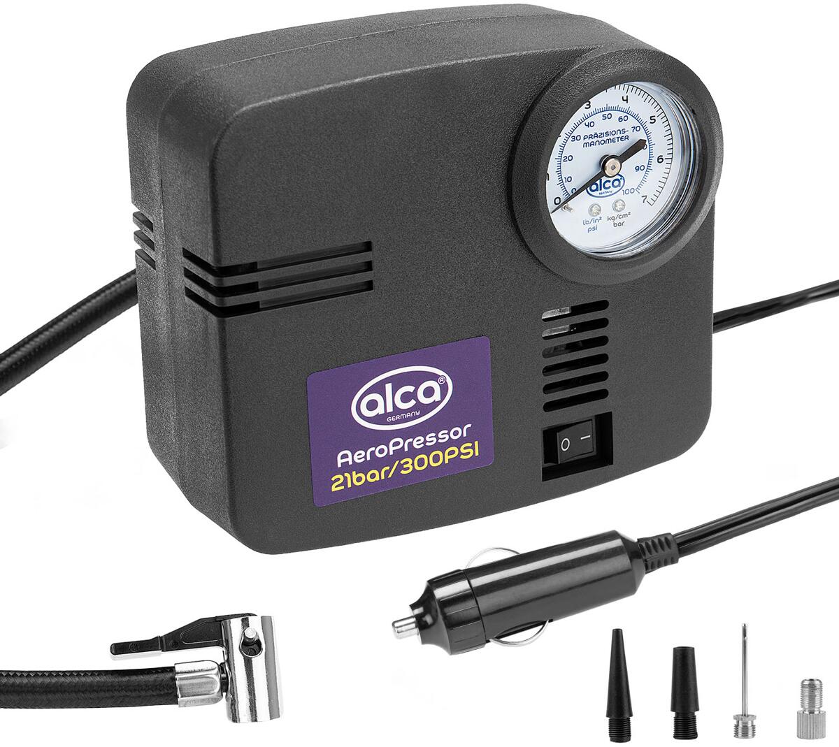 Kompressor AeroPressor 21 bar 300 psi 12V 0,82 kg - Alca forfra