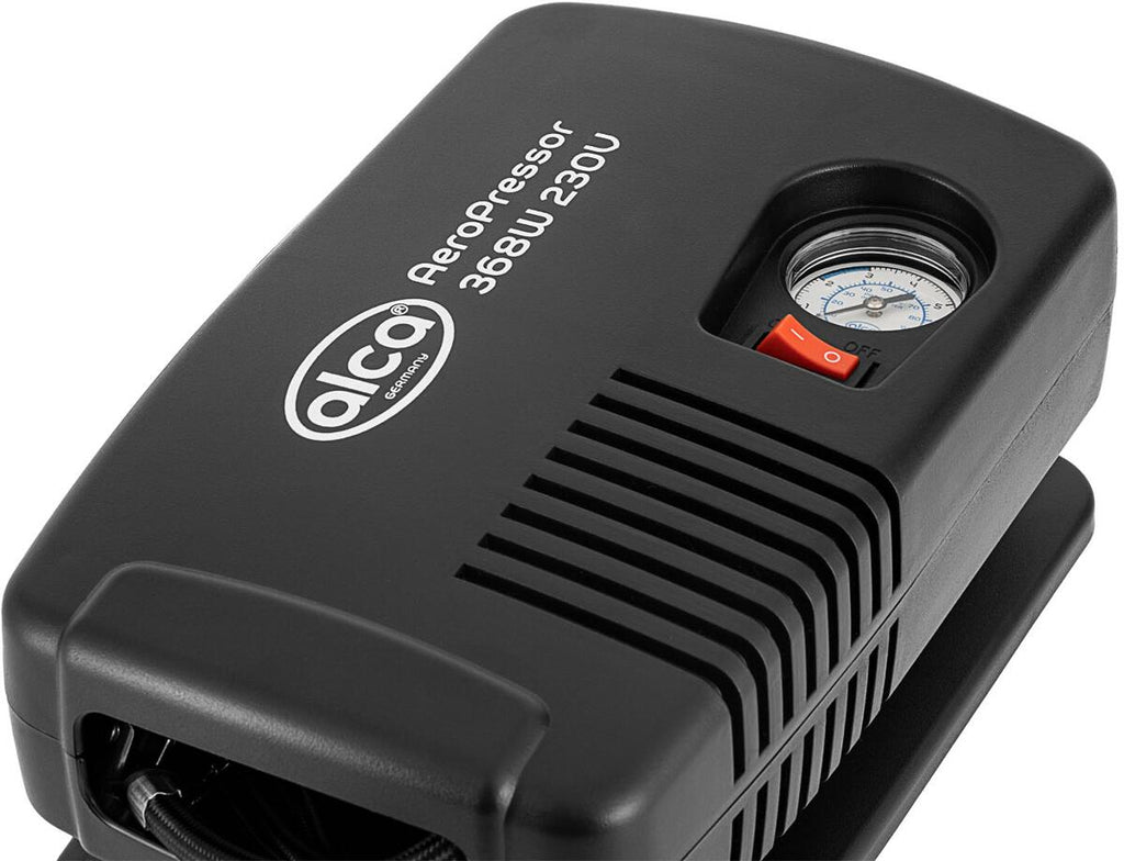 Oversikt over Kompressor AeroPressor 368W 230V med manometer 8,8 bar - Alca