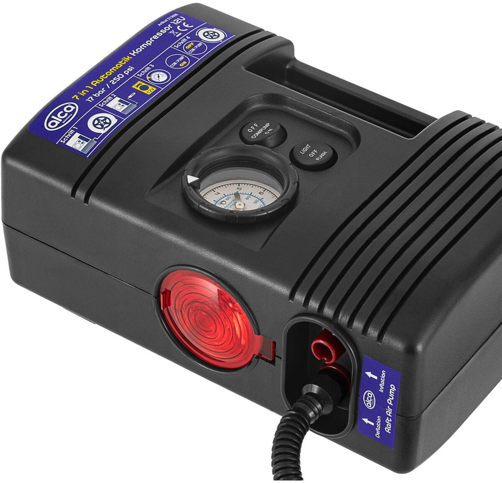 Kompressor AeroPressor Automatik 7in1 12V 17 bar montert på dekk