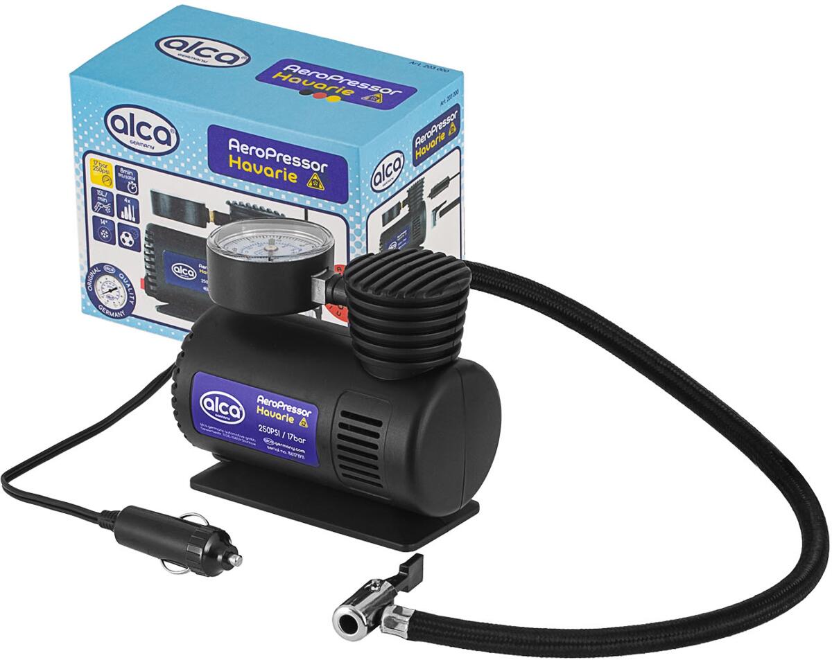 Kompressor Havarie 12V 17 bar med manometer og kabel