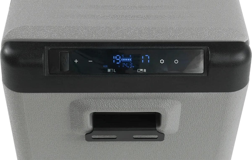 Kompressor-kjøleboks Arctic Chill 41 Dual Zone detalj av LED-display